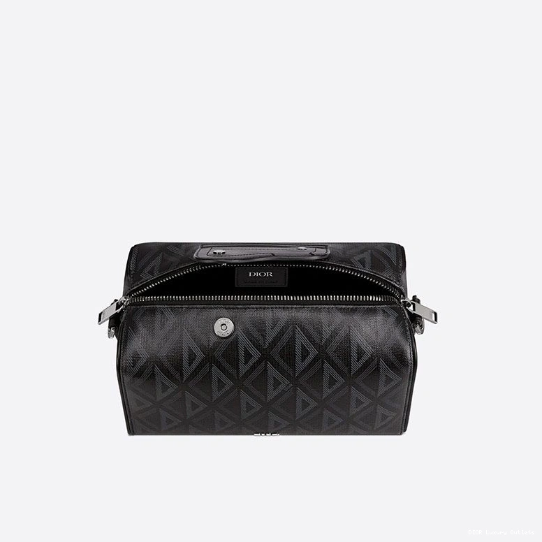 Cheap Bag Motif Black Dior Lingot 22 Diamond CD Canvas 0806 Luxury